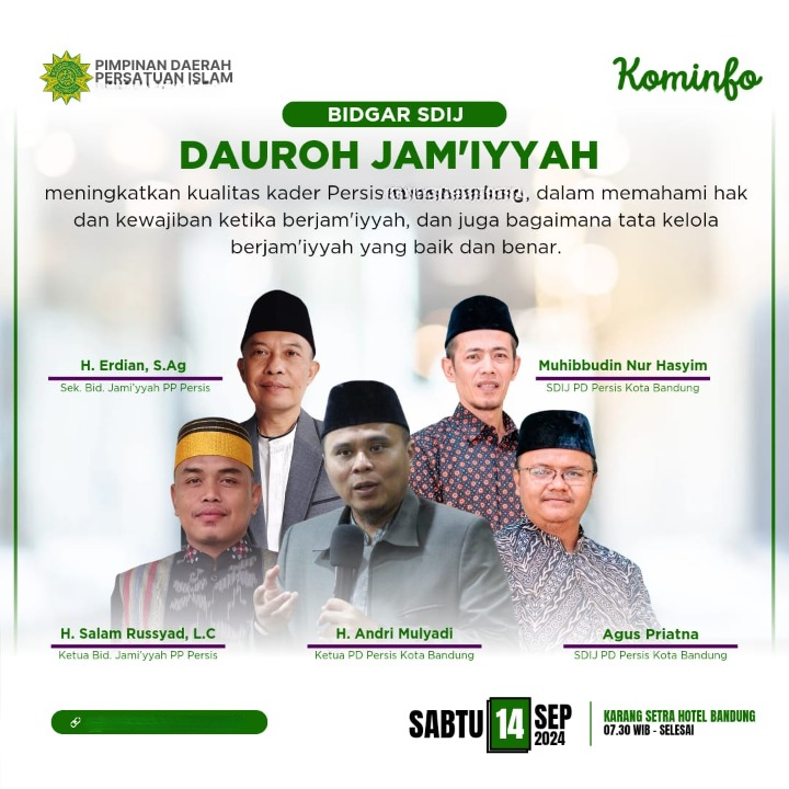 Dauroh Jamiyyah SDIJ PD PERSIS Provinsi Jawa Timur
